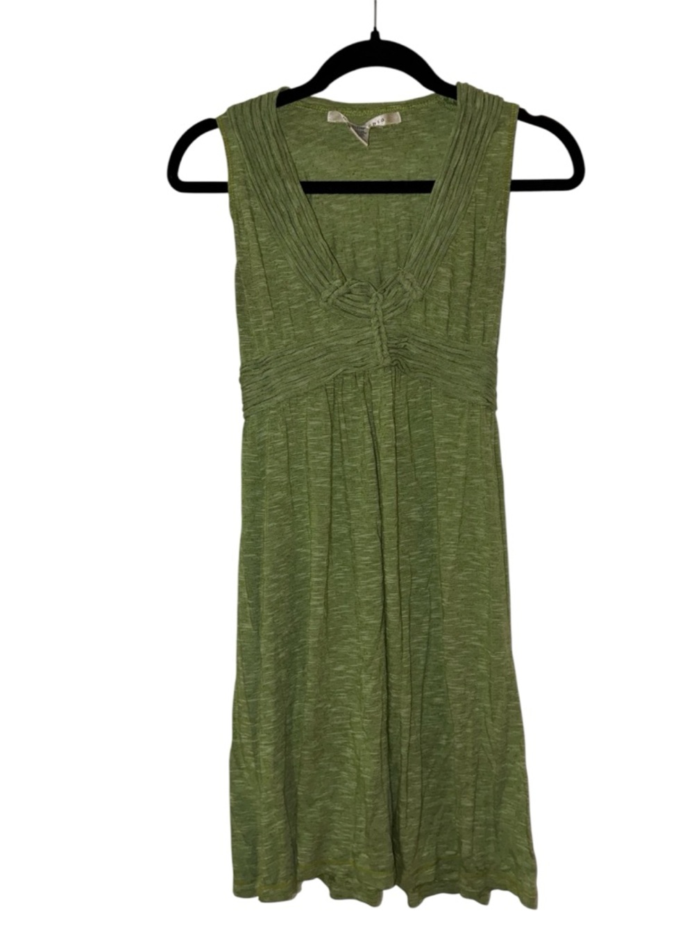 Max Studio Green Knit Sleeveless Midi Dress